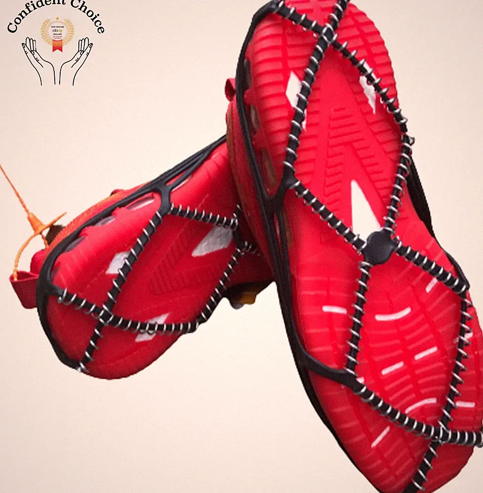 1 Pair Ice Cleats for Walking on Ice Snow Grips Crampons Traction for Shoes/Boot