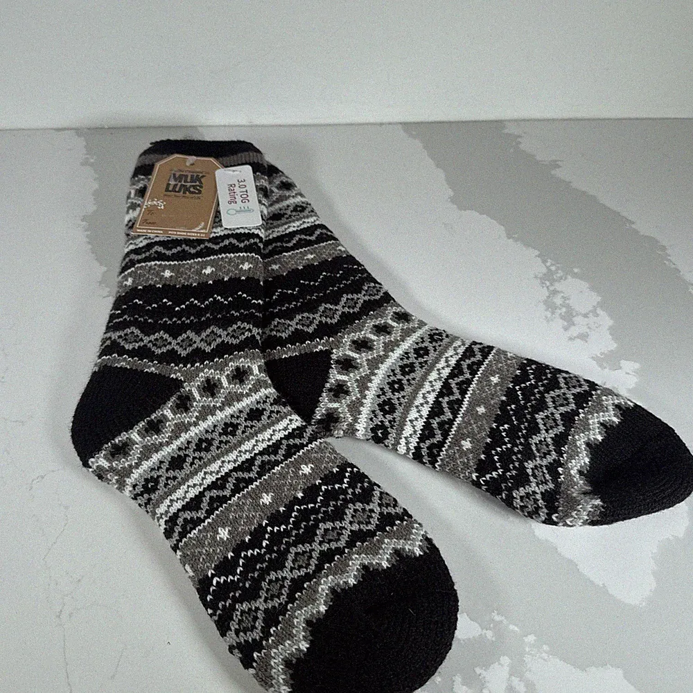 1 Pair Woman's Muk Luks Boot Socks Super Soft Women's 3.0 TOG RATING ~NEW*