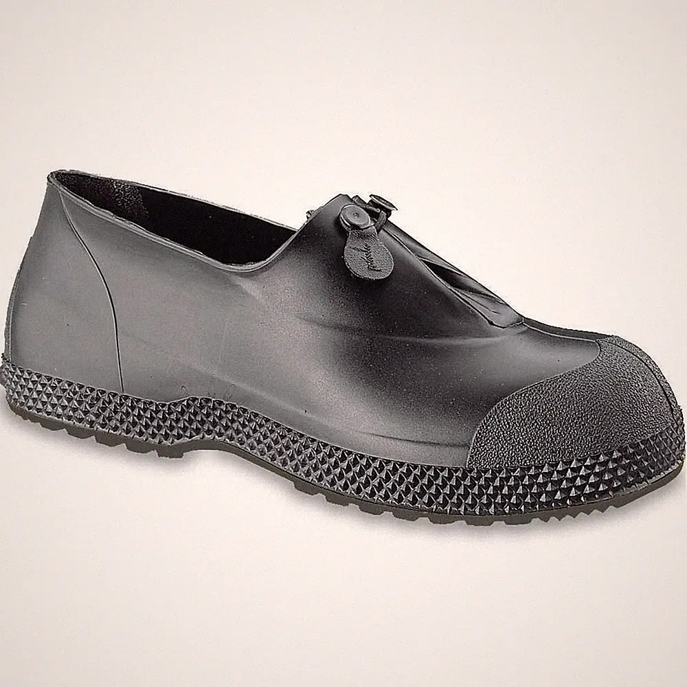 11003 Black PVC Rubber Waterproof Over Work Boots Shoes Rain Snow Galoshes SM-XL