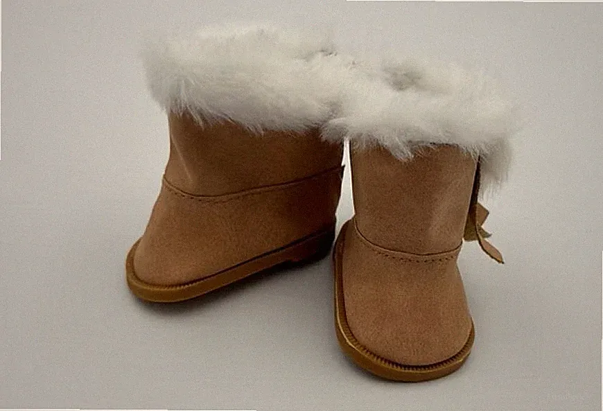 18 Inch Doll Winter Snow Boots with Fake Fur