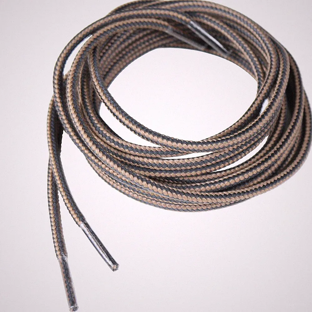 4 Pairs Round Boot Laces - Strong Durable Shoelaces for Work Boots Hiking Sho...
