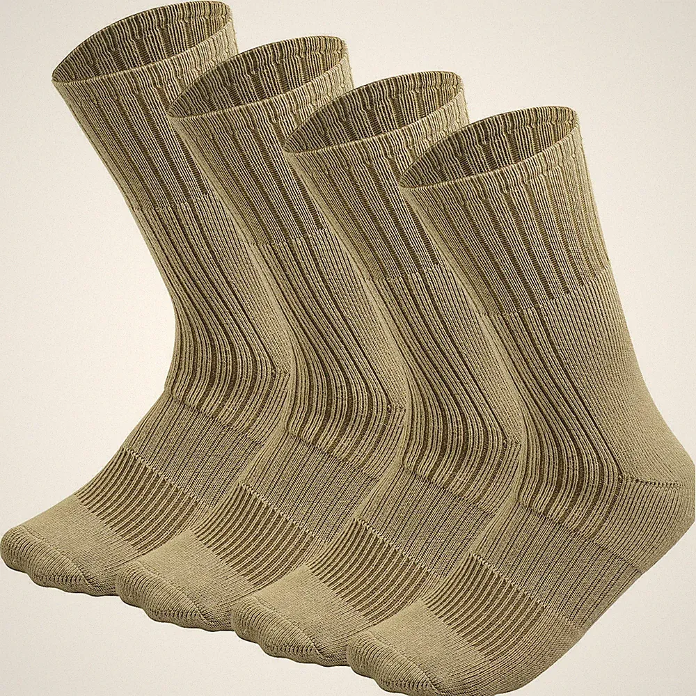 4 Pairs US Army Military Boot Socks Combat Trekking Hiking Out Door Activities