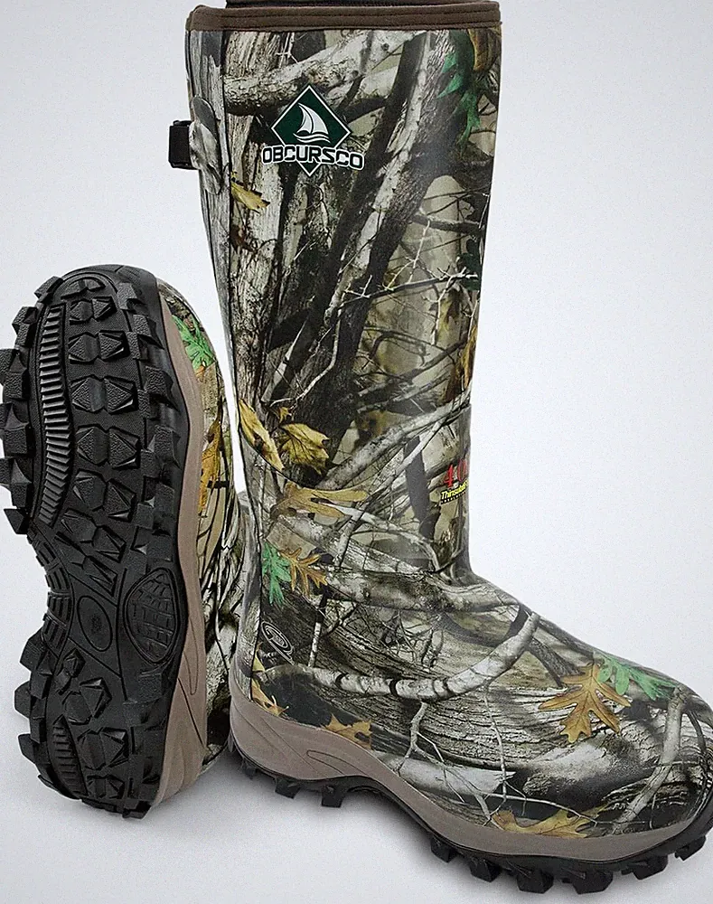 400G Insulation Rubber Hunting Boots for Men, Insulated Waterproof 6Mm Neoprene