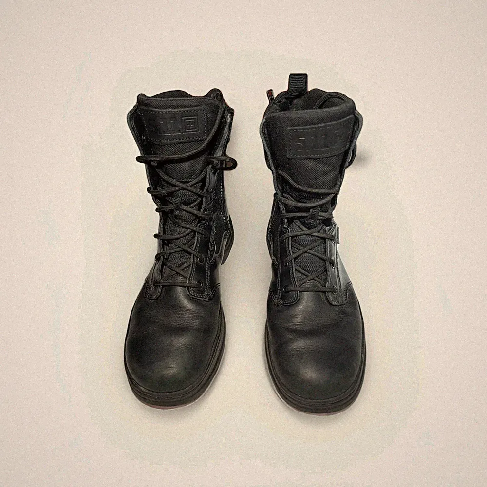 5.11 Tactical Speed 4.0 Side Zip Boots Mens 12 Black Leather Duty Work 12454-019