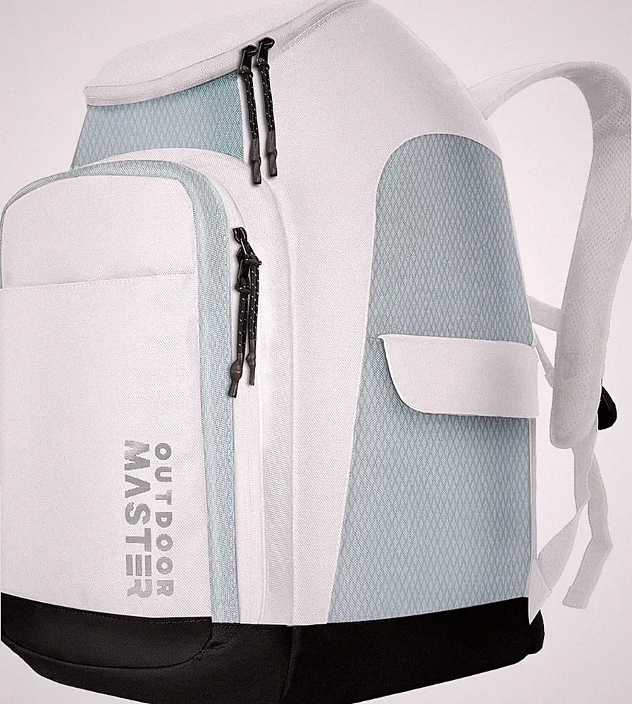 50L Ski Boot Bag, Ski and Snowboard Boots Travel Backpack with Separate Compartm