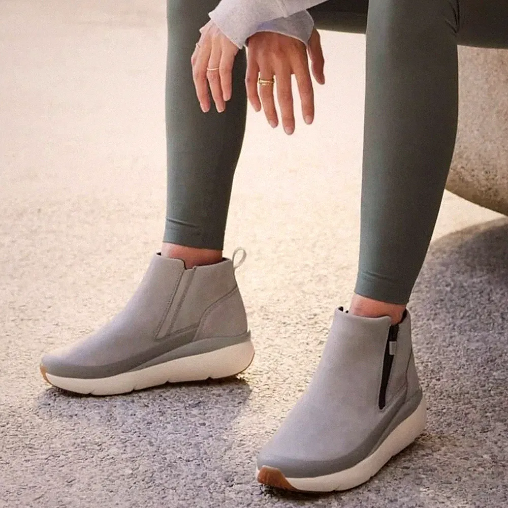 ABEO MXV SHIFT ZIP Grey METATARSAL Booties Womens 7.5 Sneaker Boot Comfort Urban