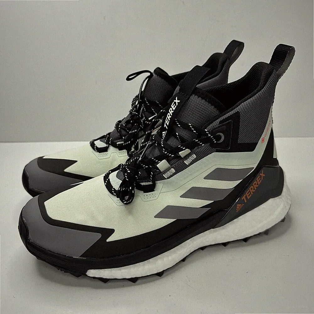 adidas Mens Terrex Free Hiker 2 GORE-TEX Linen Green Grey GZ3287 Size 8 NWOB