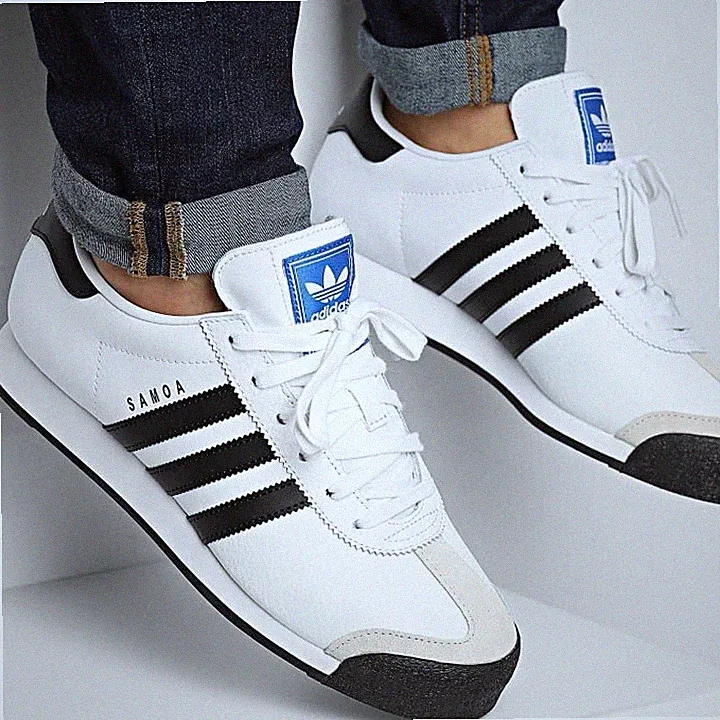 Adidas Originals Samoa Men’s Running Shoe Athletic Sneaker White Footwear #033