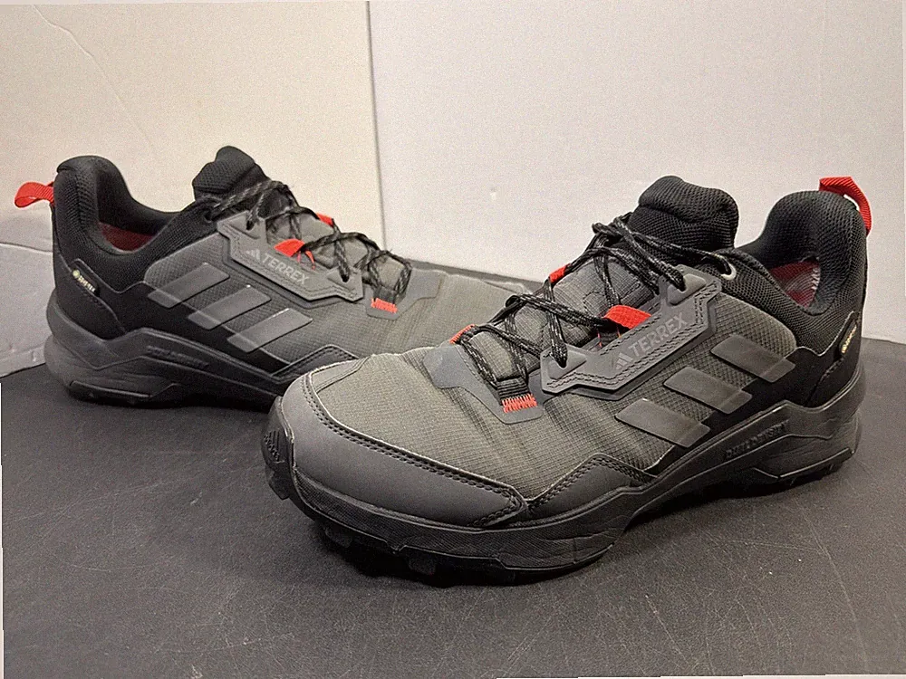 Adidas Terrex AX4 GTX Gore-Tex Black Grey Red Men’s Size 10 Hiking Shoes HP7396