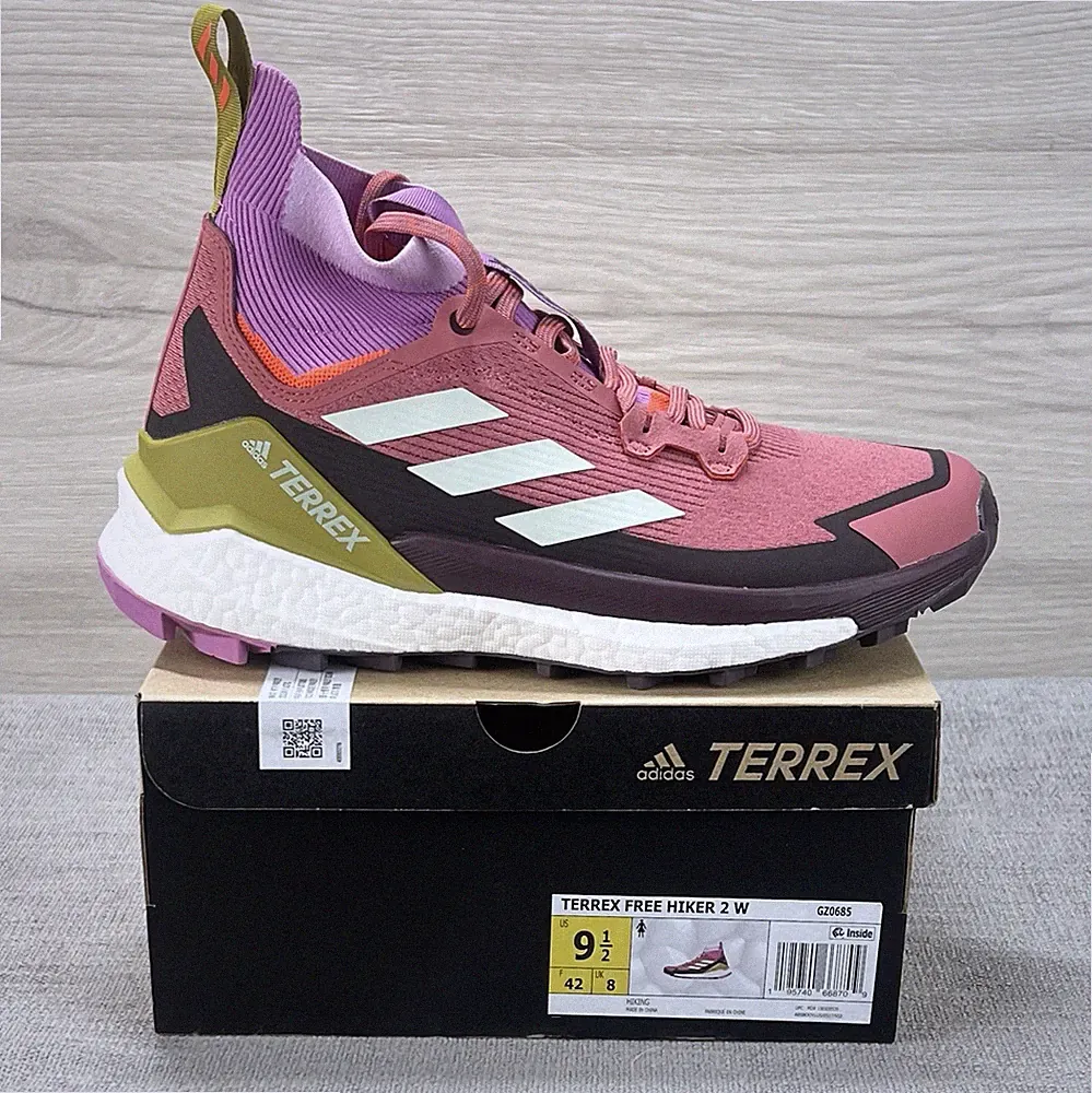 Adidas Terrex Free Hiker 2 GZ0685 Pink Trail Hiking Sneaker Shoes Womens Sz 9.5