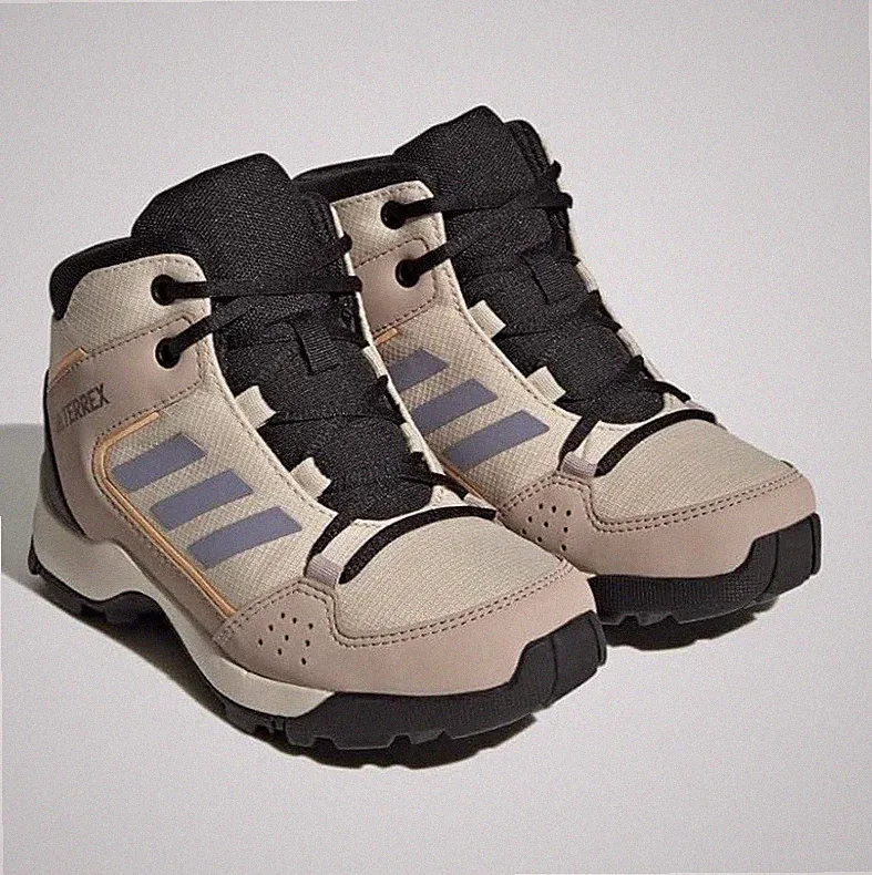 adidas Terrex Hyperhiker Mid Hiking Boots Beige/Gray HQ5820 Size 5.5