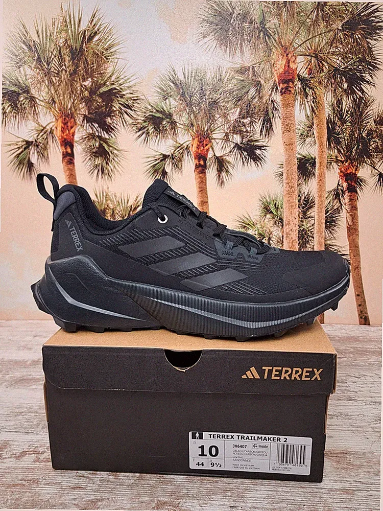Adidas Terrex Trailmaker 2.0 Triple Black Trail Hiking Shoes Men's Size 10 NEW