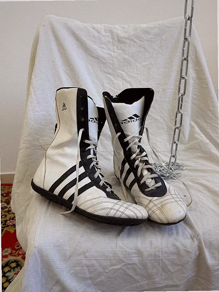 Adidas Y-3 moto boxing style fashion shoes sneakers y2k hype white boots