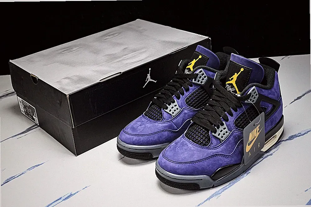 AJ 4 Retro Lakers FV5029-500 Men's Athletic shoes Size 4-14 (New With Box)