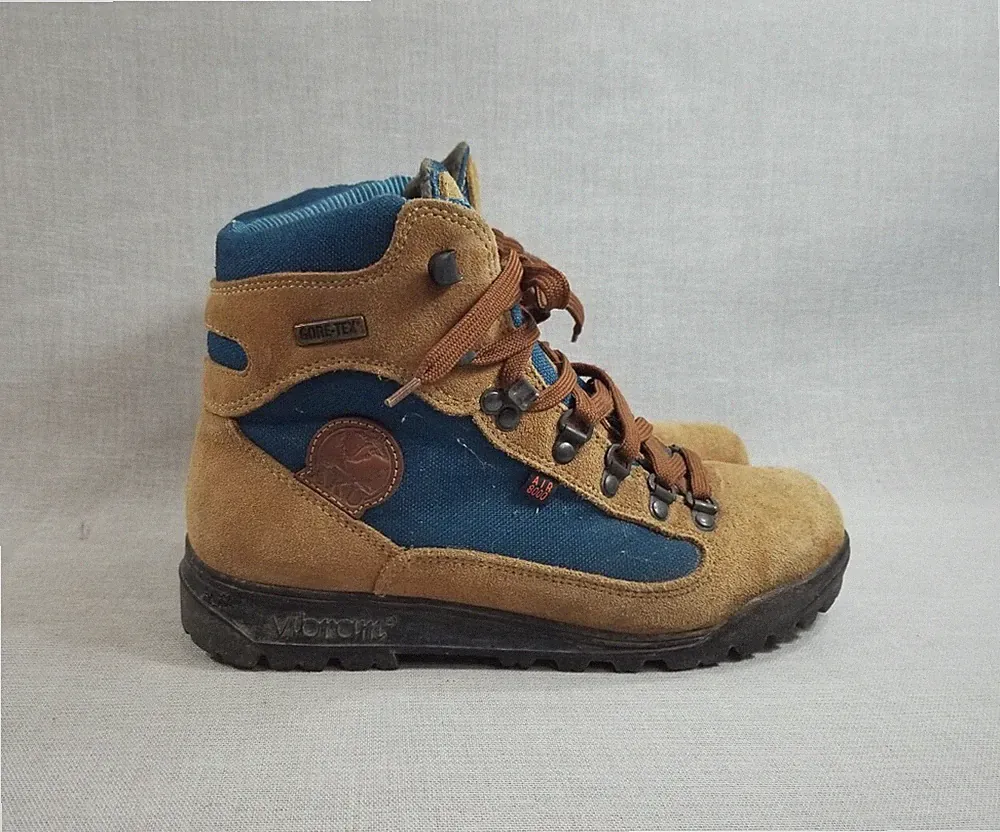 AKU Air 8000 Gore-Tex Brown Leather Mens Size 5.5 Ankle Hiking Boots Shoes