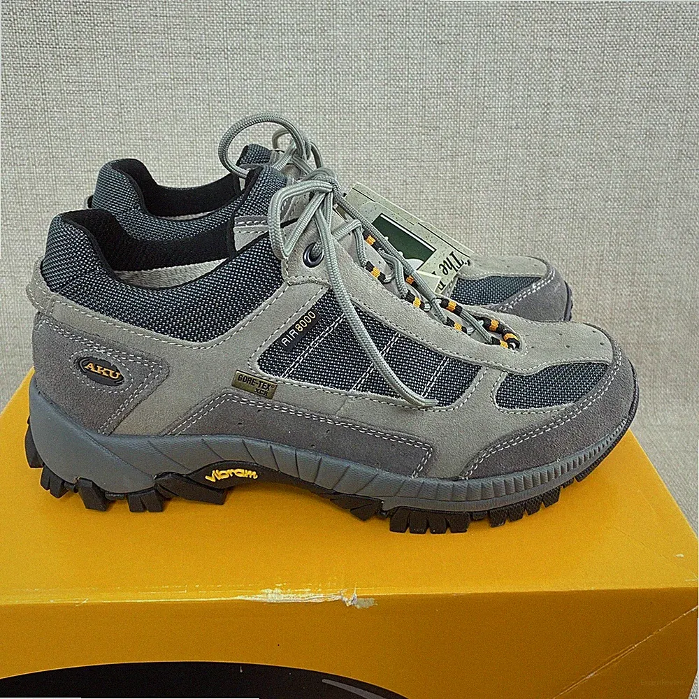 AKU Geo Low XCR Hiking Shoes Mens 7 womens 8.5 Goretex Gray NIB