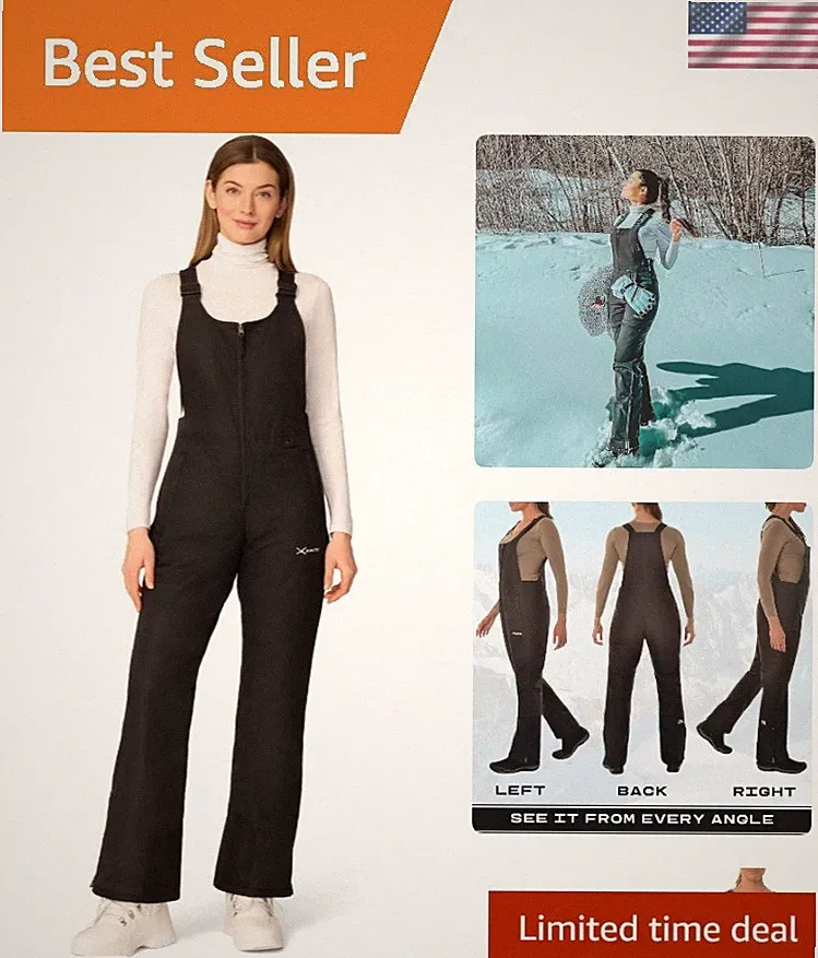 All-Weather Women's Ski Bibs - Insulated and Water Resistant for Maximum Comfort