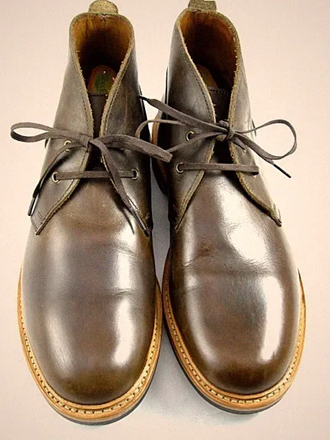 Allen Edmonds "CHANDLER" Men's Leather CHUKKA Boots 10.5 B Teak Brown (769N)