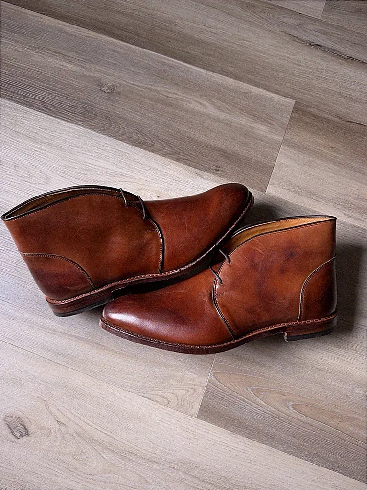 Allen Edmonds Port Washington "WILLIAMSBURG" Brown Chukka Boots 14 D 2800 120208