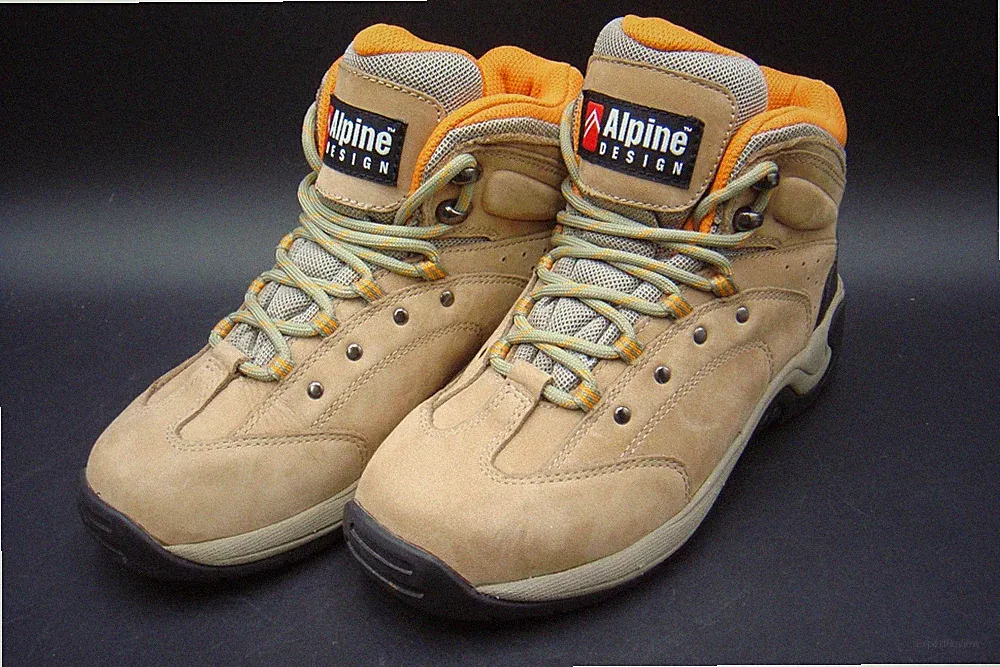 Alpine Design Explorer Hiking Boots Womens 7 Tan Leather Ankle Trail Shoes