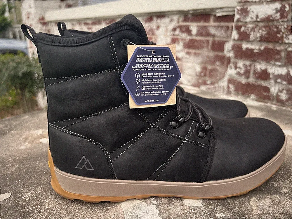 Alpine Design x Kamik Men’s Ezra Black Winter Boots 9.5 Full Leather NEW