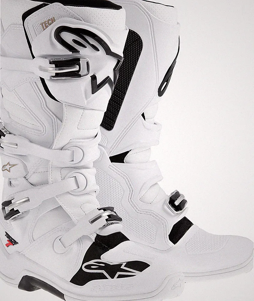 Alpinestars Adult's New Tech 7 MX Motorcycle Boots White Size 16 482-20316