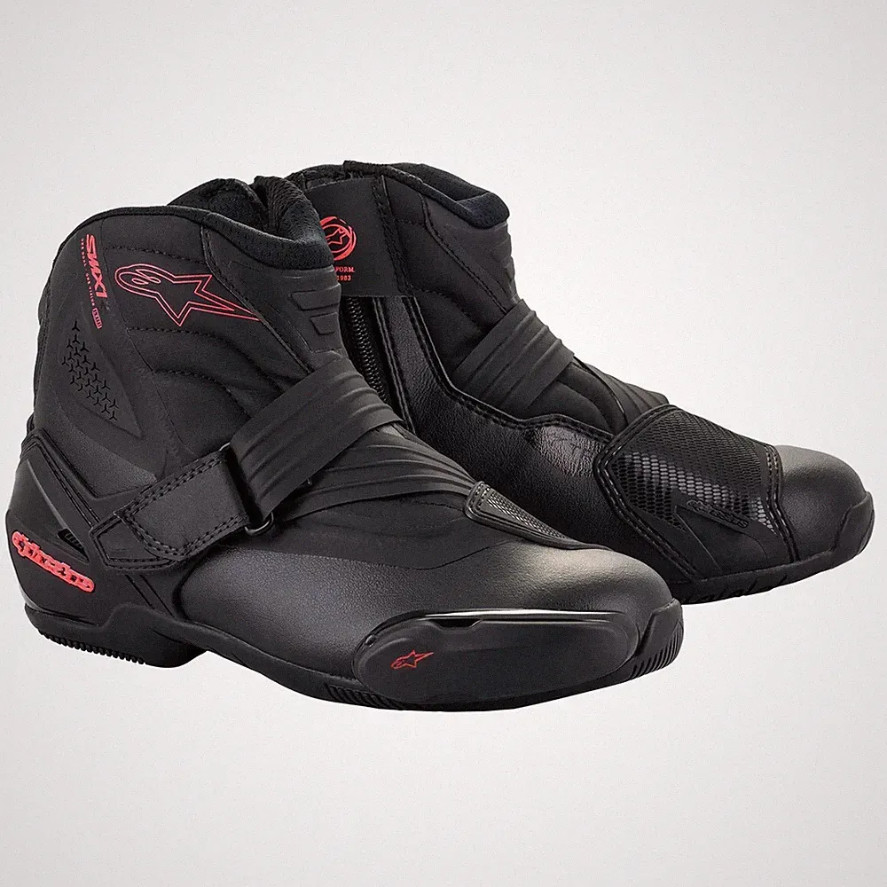 Alpinestars Women's Stella SMX-1 R V2 Motorcycle Boots Black/Diva Pink - 41