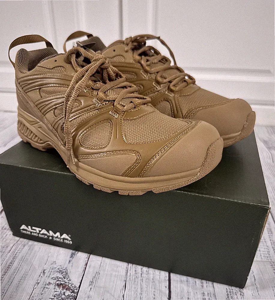 Altama Aboottabad Trail Low Top Shoe Coyote Cap Toe 355003 Sz Mens 10 R