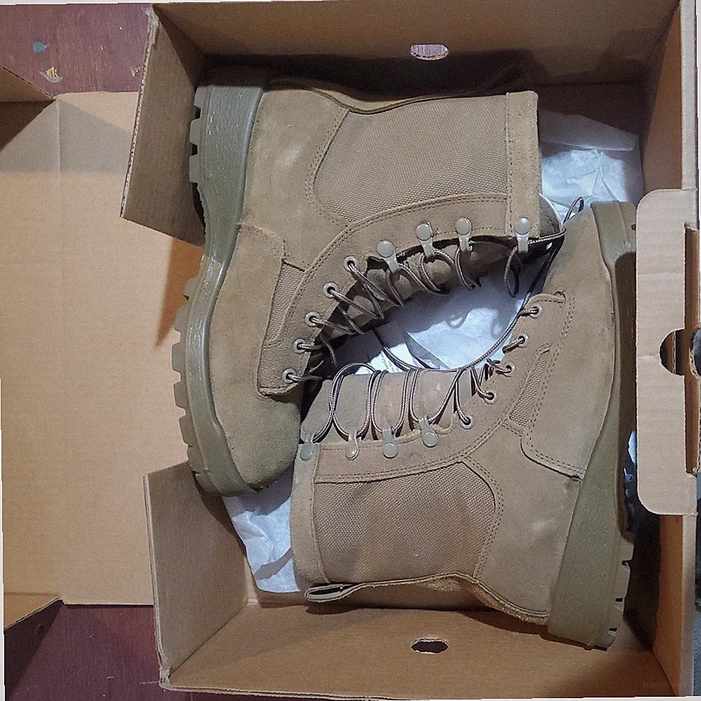 ALTAMA Cold Weather Combat Army Work Boots Mens 7R Fleece Quilted Suede Vibram