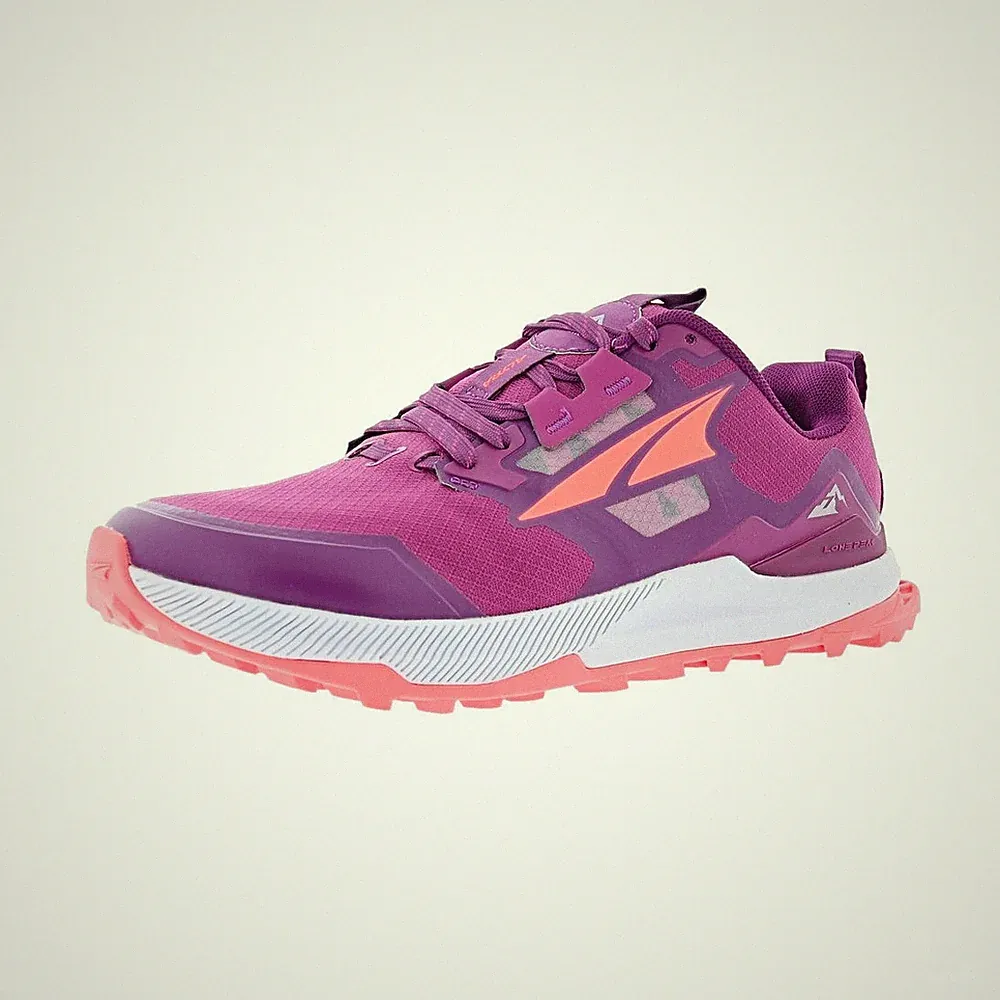Altra Lone Peak 7 Women's Purple Orange Trail Running Shoes US size 8