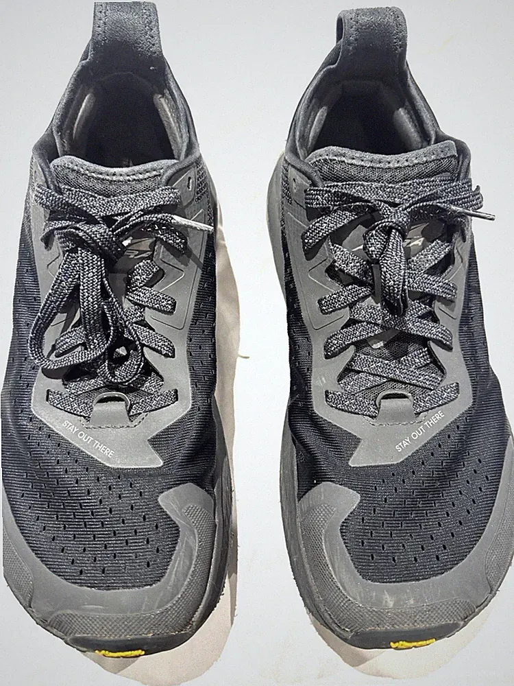 Altra Olympus 6 Men's Hiking Trail Running Shoes Vibram Sole Black Gray US 12.5