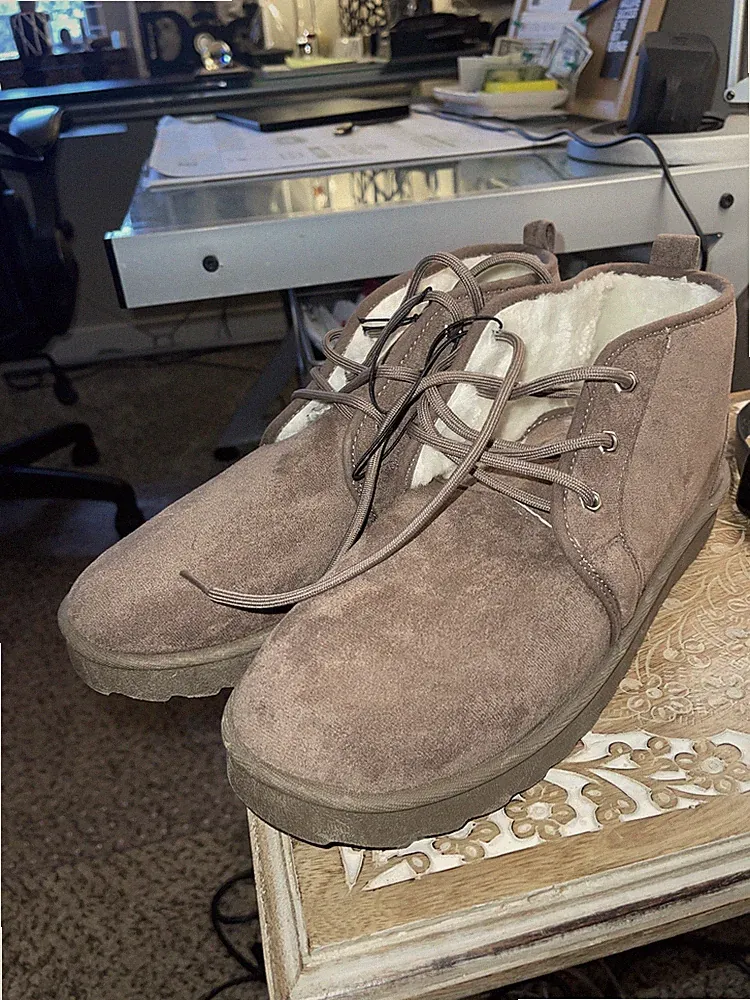 American Exchange Insulated Winter/Hiking Boots Brown Suede Men Size 13, New.