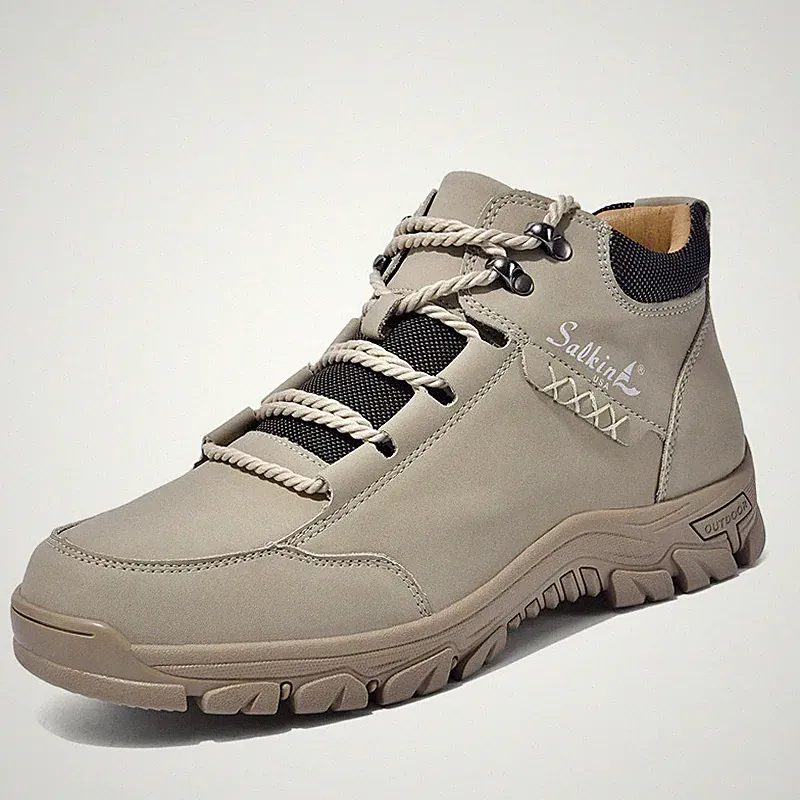 Anti Slip Men's Outdoor Hiking Mountain Climbing Boots Comfortable Flats Shoes