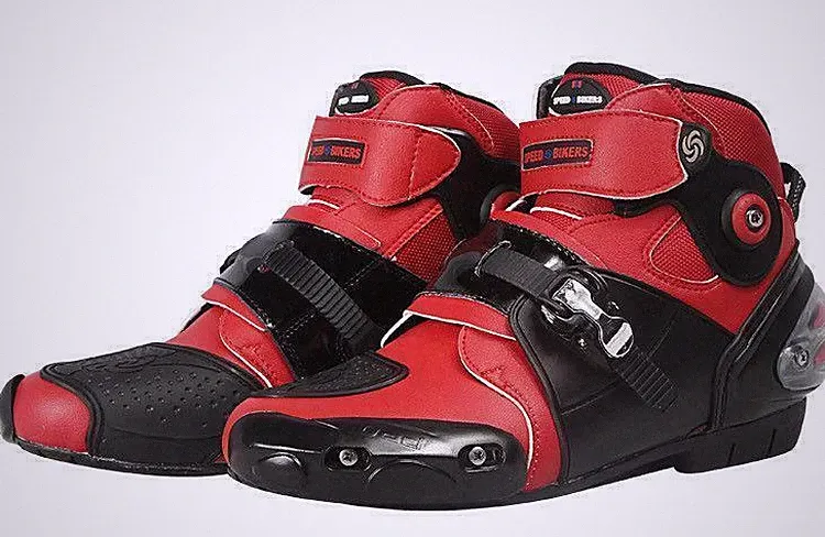 Antiskid Mens Ankle Boots Shoes Motorcycle New Riding Road Racing Knight Fashion