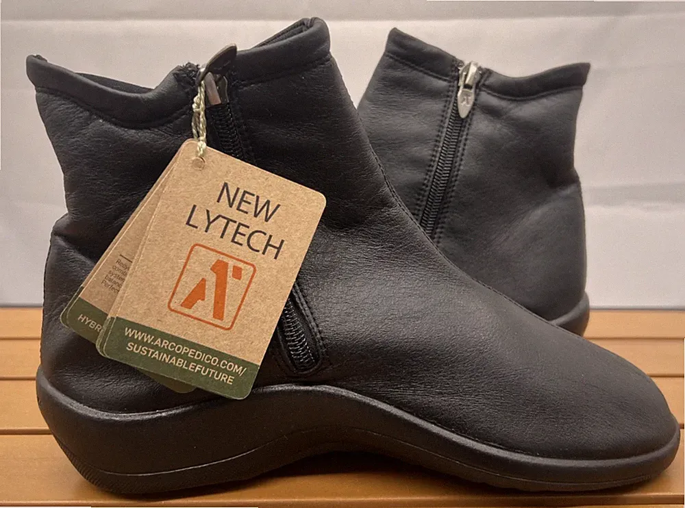Arcopedico Shoes New Paluma L19 Lytech Zip Up Boot Gin Black Size 38 / US 8