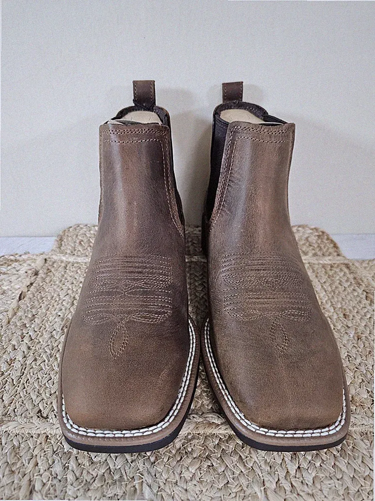 Ariat Booker Ultra Chelsea Western Boots – Distressed Tan – Size 7.5 Brand New