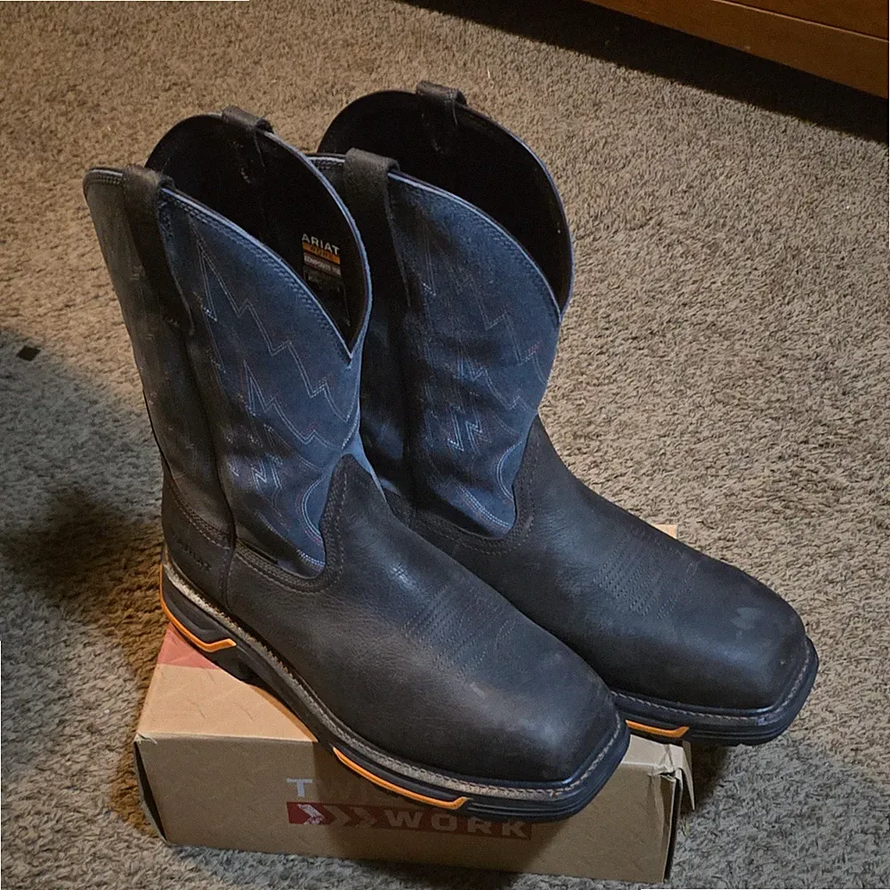 Ariat Composite Toe Extra Wide Men's Work Boots Size 15 ASTM F2413-18 EH SR