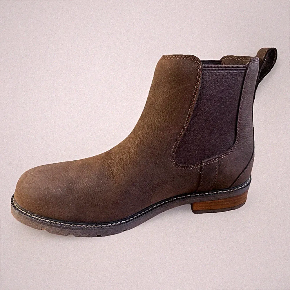 Ariat Men's Waterproof Leather Chelsea Boots Brown EE Wide Size 10.5