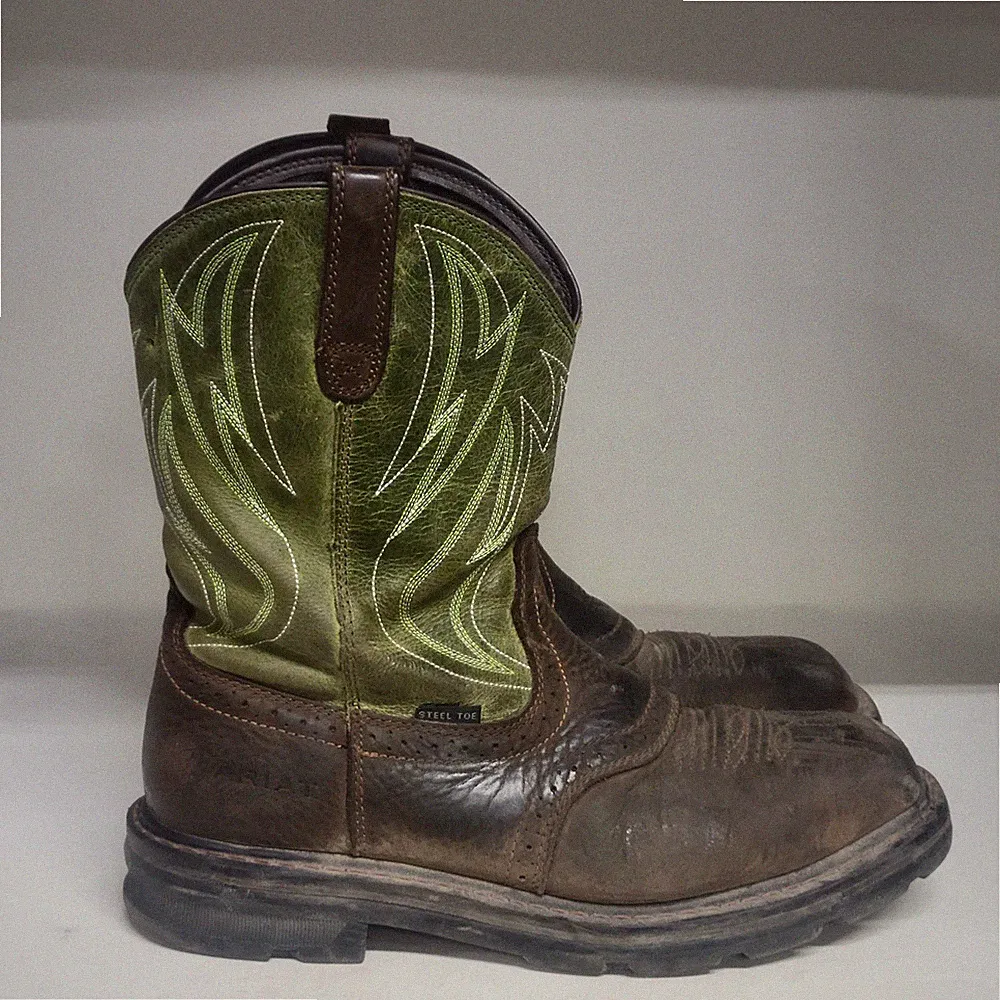 Ariat Sierra Shock Shield Steel Toe Boot Brown Mens Size 10.5D