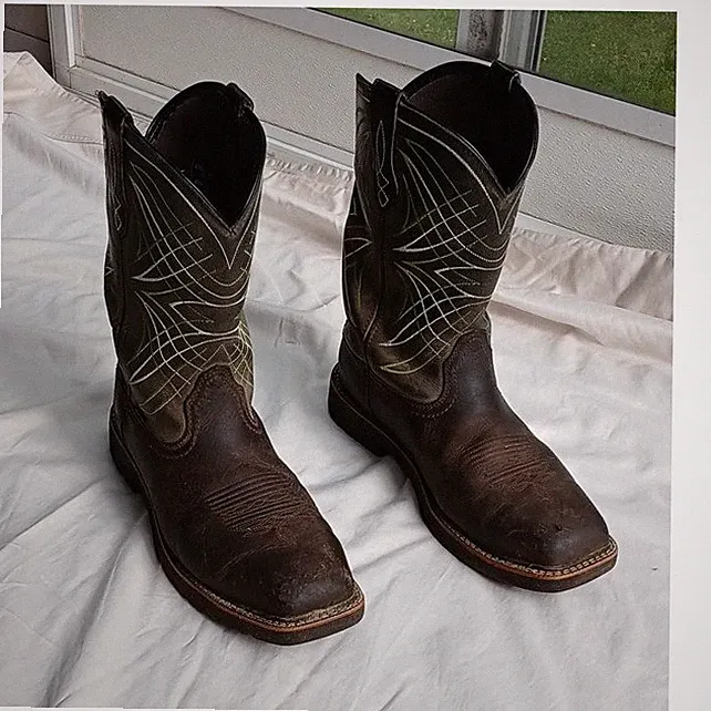 Ariat Steel Toe Waterproof Work Boots 11.5 EE ASTM F2413-18 Brown Leather