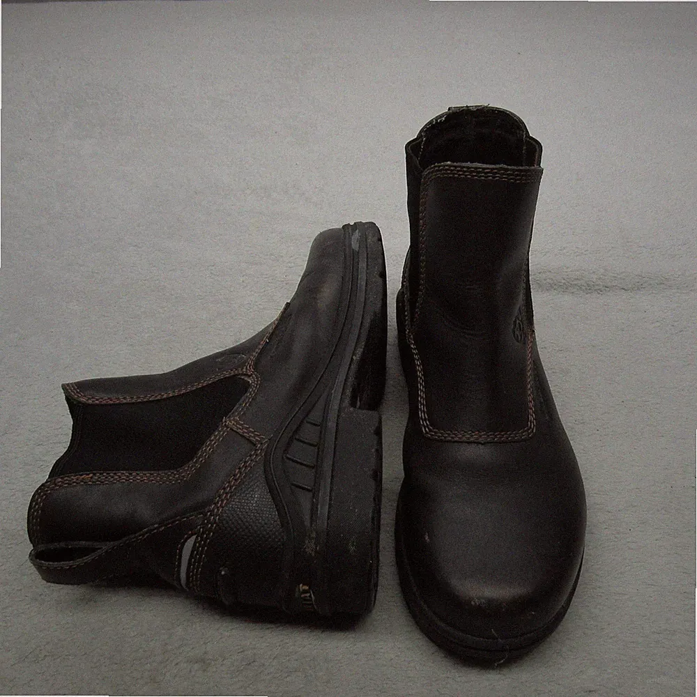 Ariat Women 7B Ankle Boots Brown Barn Yard Leather Slip On Waterproof Work Farm