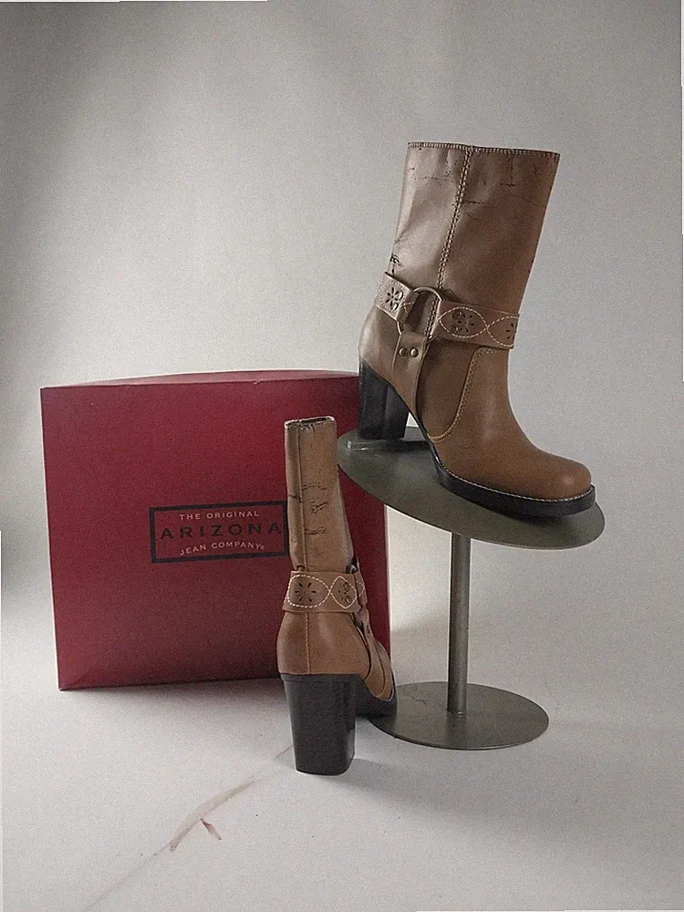 Arizona Jean Company Distressed Y2k Women’s Boots Size 6M Vtg Worn Looking Used