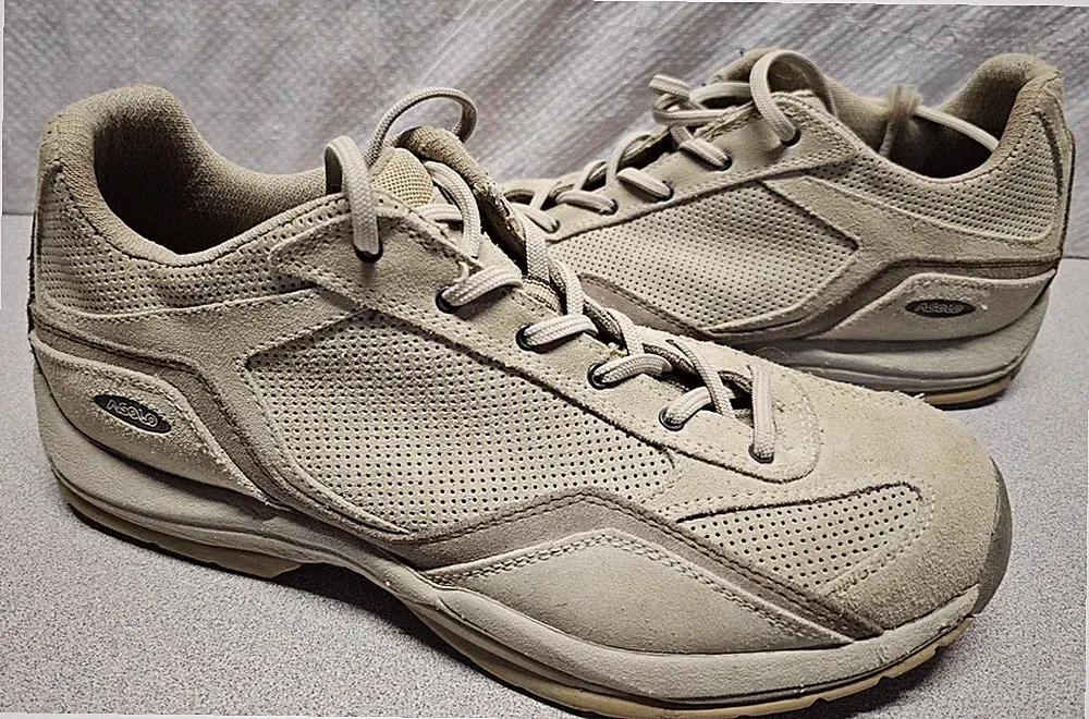 Asolo District Tan Leather Womens Size 8.5 Sneakers Hiking Shoes Ankle Boots