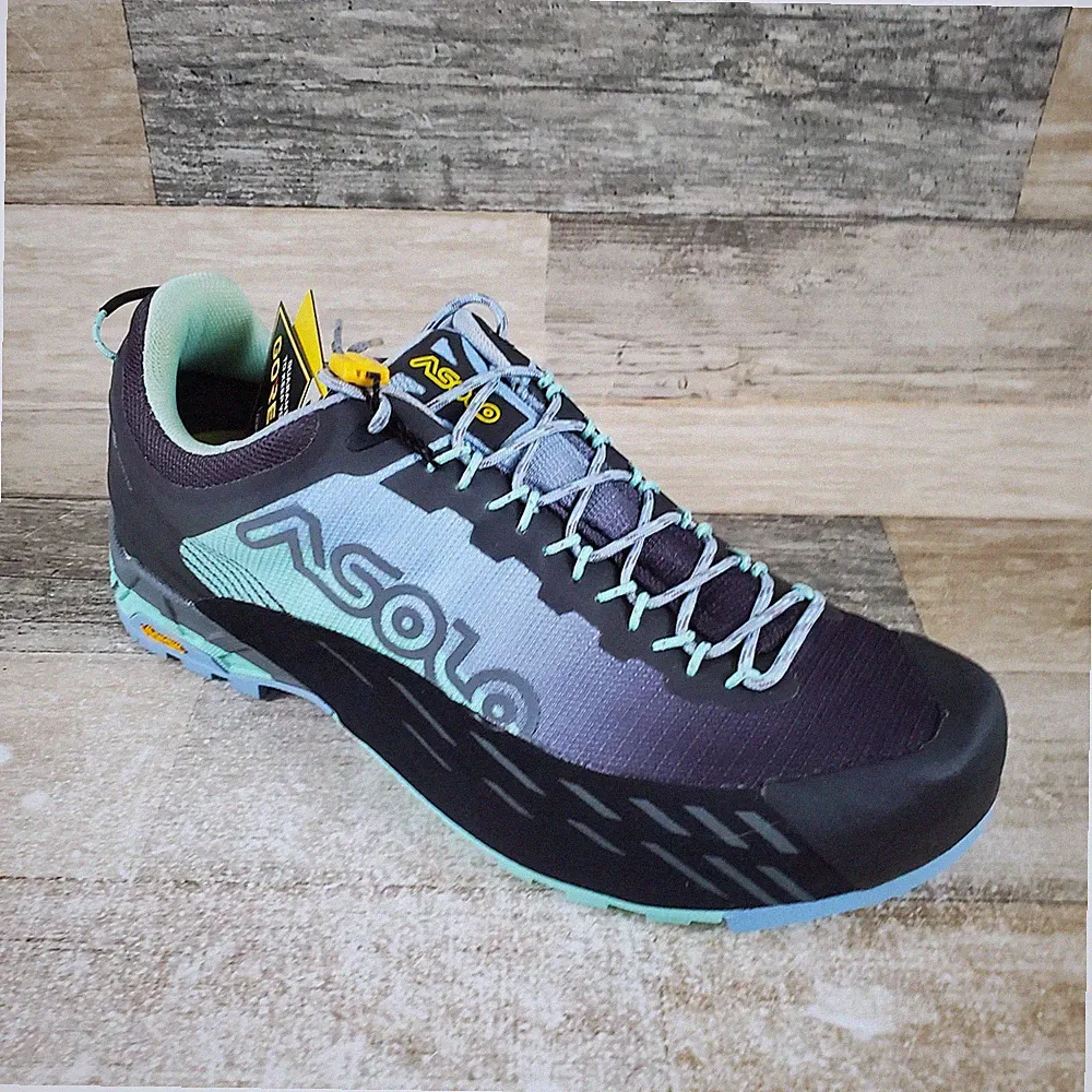 Asolo Eldo Gv ML Womens Approach Shoes Sz 8 Brook Green Blue Mist Hiking Boots