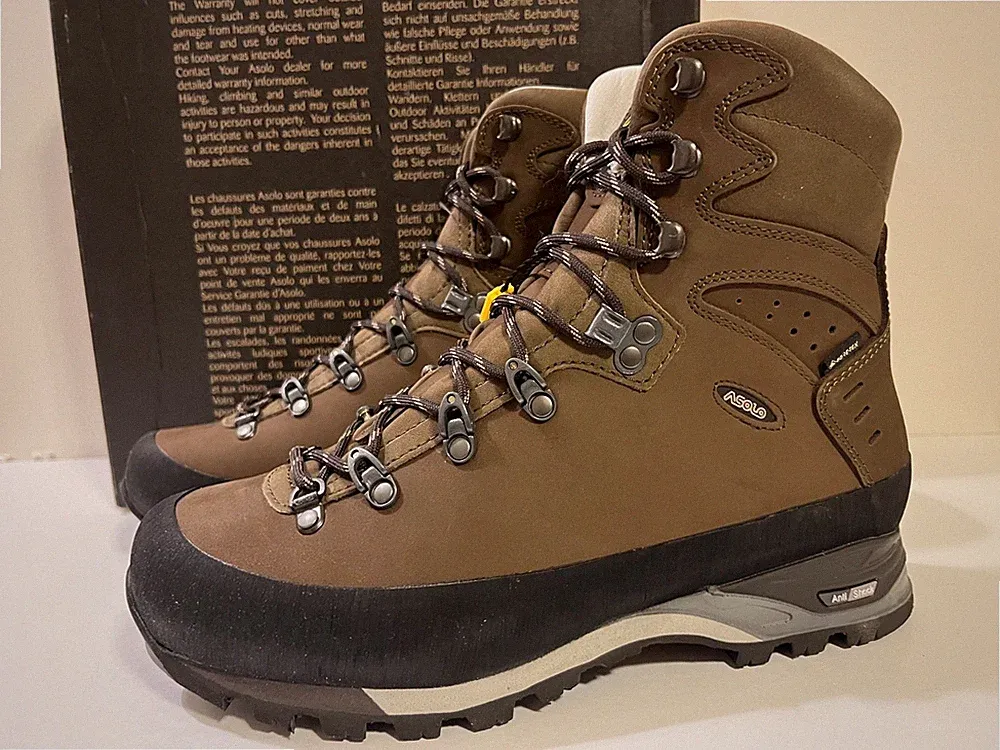 ASOLO Nuptse GV MM Gore-Tex WATERPROOF Mountaineering Boots US 9 UK 8.5 Hiking