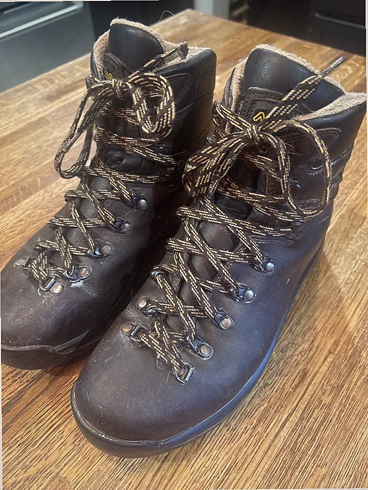 Asolo TPS 520 GV EVO Mens Sz 10 Brown Outdoor Athletic Backpacking Hiking Boots