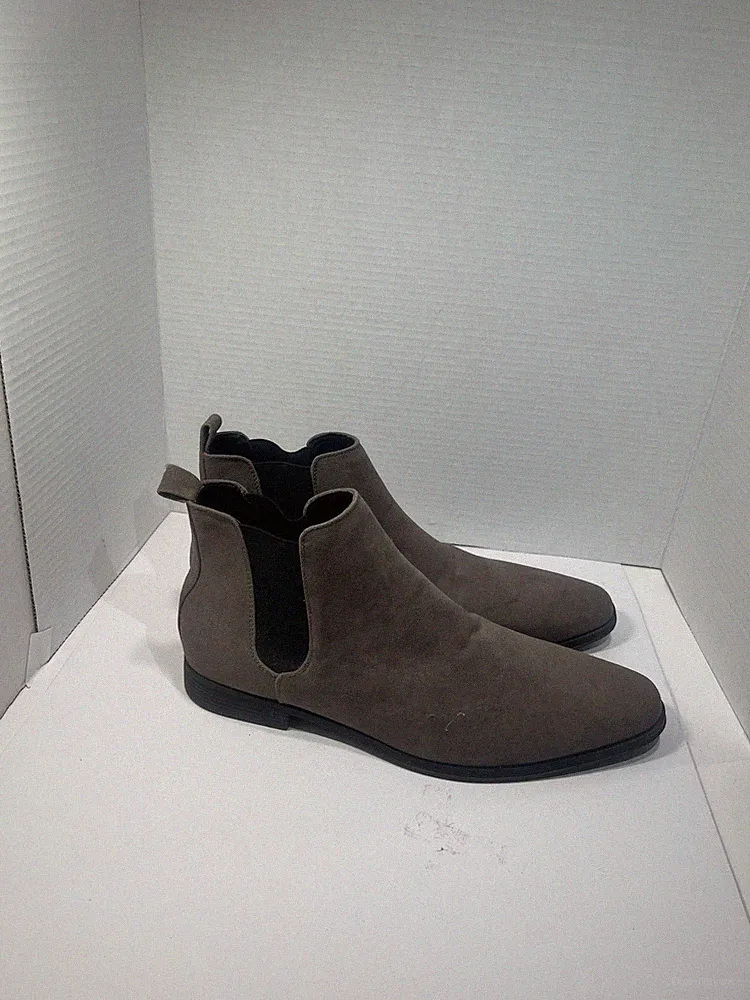 ASOS Beige Suede Chelsea Ankle Boots Men Size 14