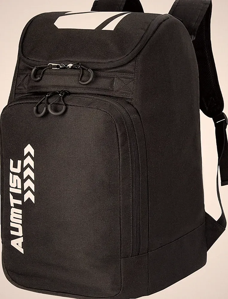 AUMTISC Ski Boot Bag Backpack, Padded SKi Boots and Helmet Bags for Flying Air