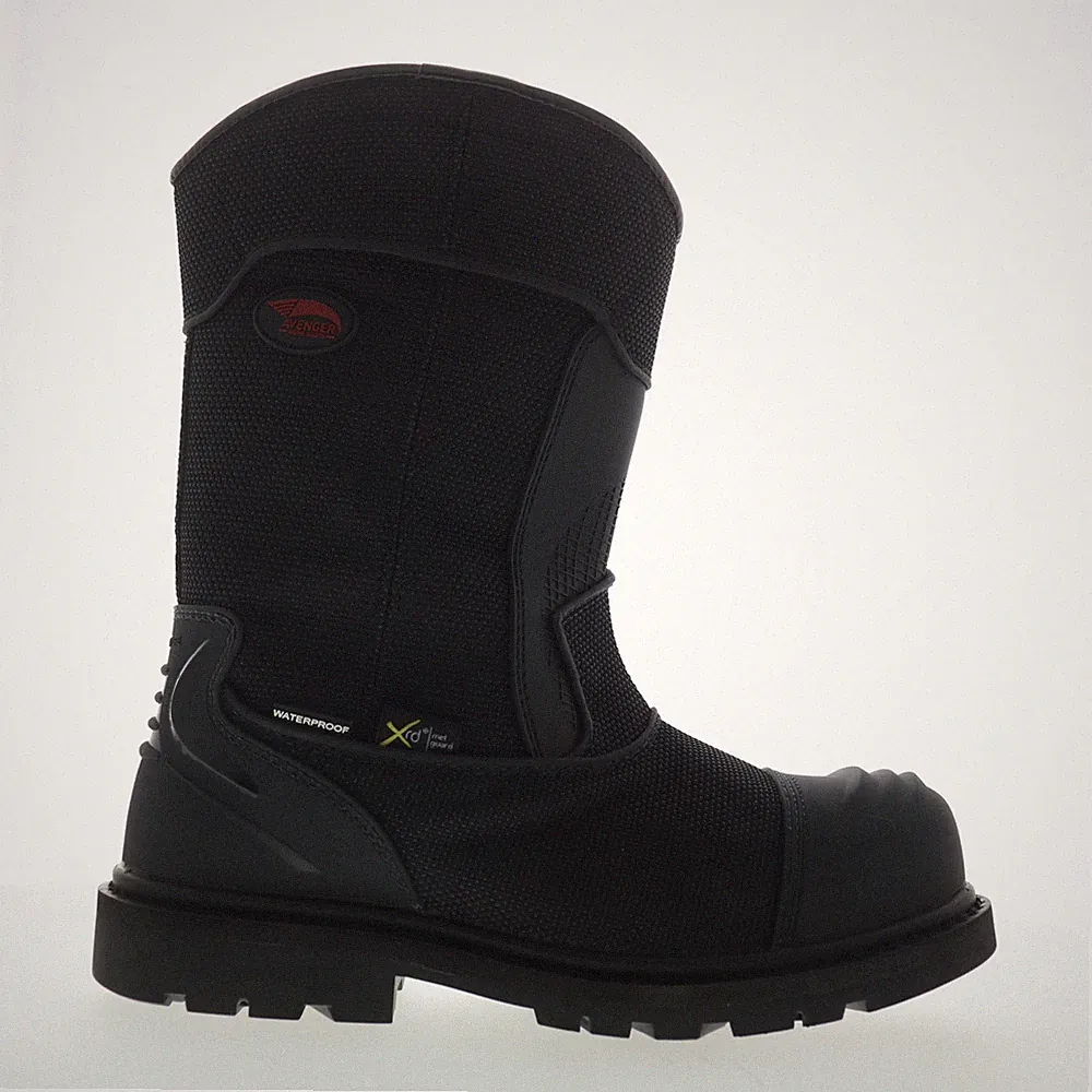 Avenger Hammer Wellington Carbon Toe WP Mens Black Work & Safety Boots