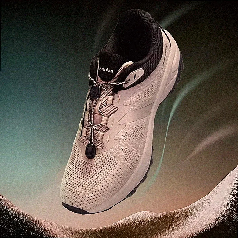 Baasploa New Hiking Shoes Men Casual Mesh Breathable Elastic Buckle Sneakers Mal